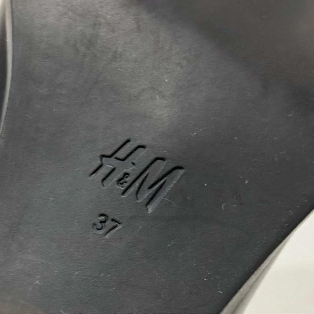 H & M Black Ankle Cowboy Boots - Picture 8 of 9